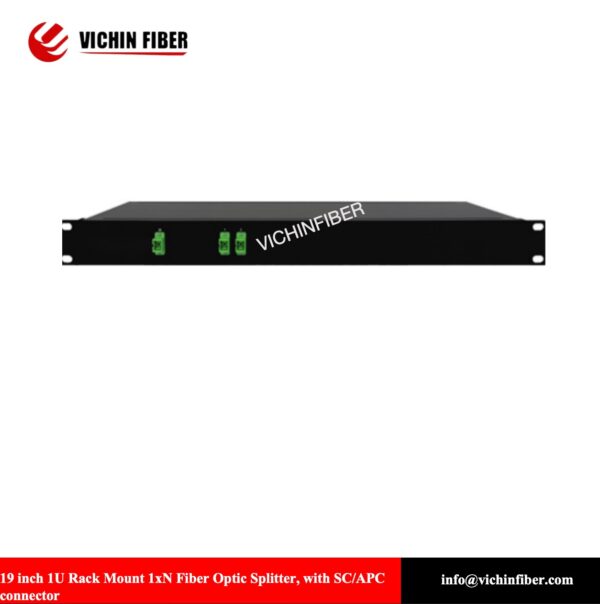 19 inch 1U Rack Mount 1x2/4/8/16/32/64 Fiber Optic Splitter, with sc/apc connector