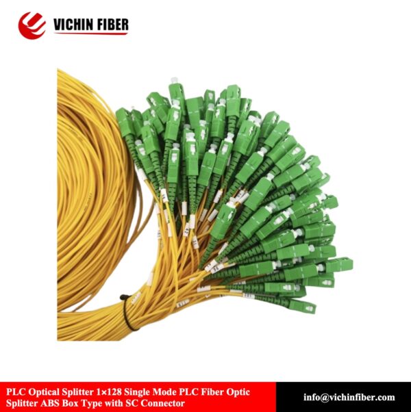 PLC Optical Splitter 1x128 Single Mode ABS Box Type splitter, with sc connector