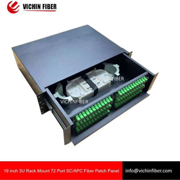 Wholesale 19 inch 3U Rack Mount 72 Port SCAPC Fiber Patch Panel ...