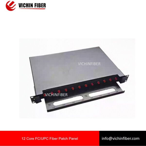 19 inch 1U front-extended 12 Port SC/FC Fiber Patch Panel