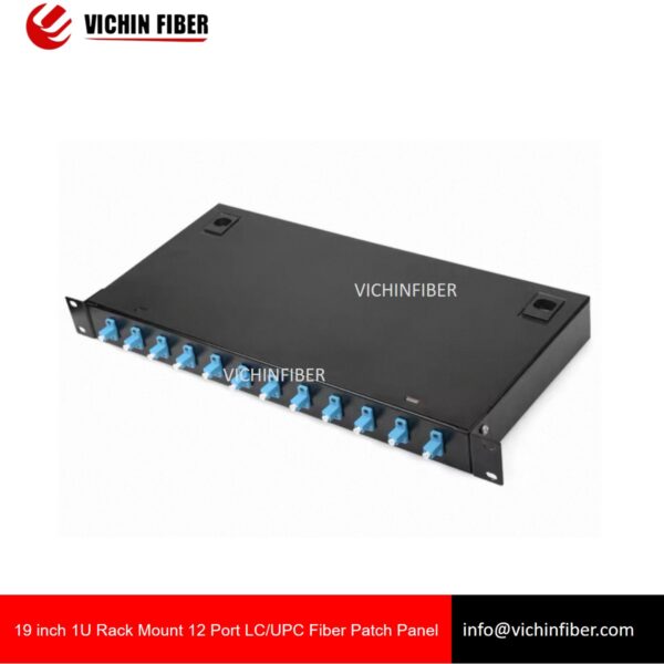 19 inch 1U Rack Mount 12 Port SC/FC/LC/ST Fiber Patch Panel