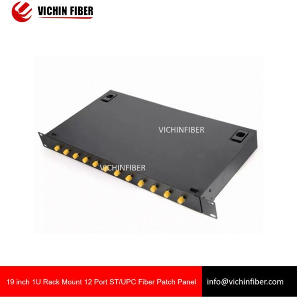 19 inch 1U Rack Mount 12 Port SC/FC/LC/ST Fiber Patch Panel