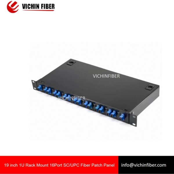 19 inch 1U Rack Mount 16 Port SC/LC Fiber Patch Panel