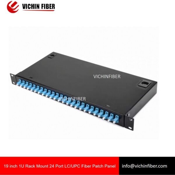 19 inch 1U Rack Mount 24 Port SC/FC/LC/ST Fiber Patch Panel