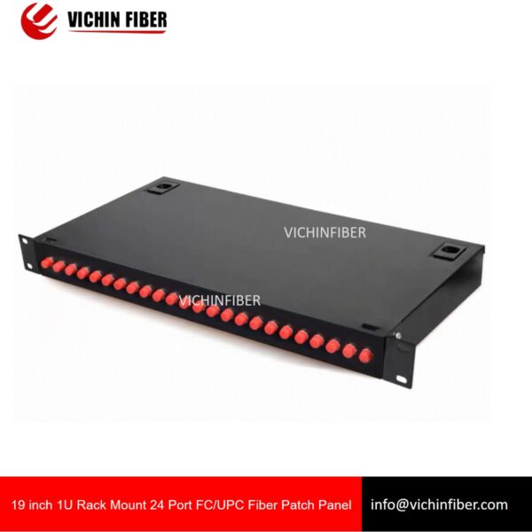 19 inch 1U Rack Mount 24 Port SC/FC/LC/ST Fiber Patch Panel