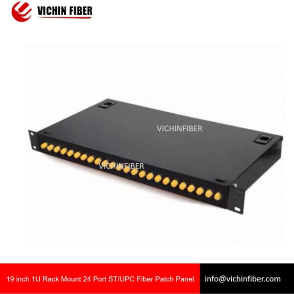 19 inch 1U Rack Mount 24 Port SC/FC/LC/ST Fiber Patch Panel
