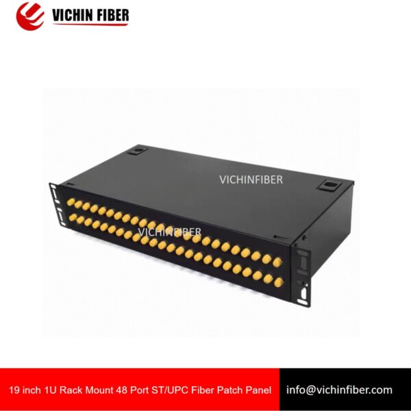 19 inch 2U Rack Mount 48 Port SC/FC/LC/ST Fiber Patch Panel