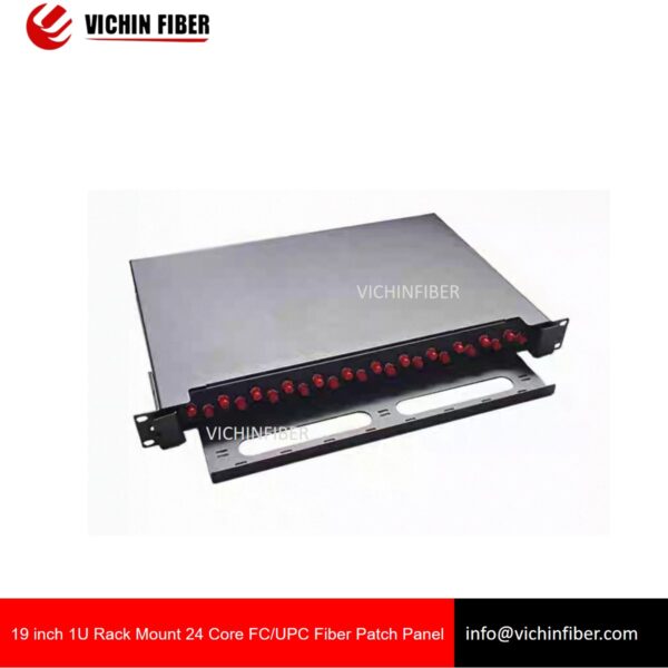 19 inch 1U front-extended 24 Port SC/FC/LC Fiber Patch Panel