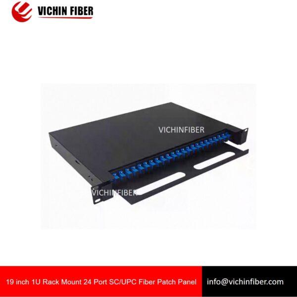19 inch 1U front-extended 24 Port SC/FC/LC Fiber Patch Panel