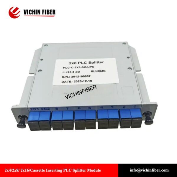 2x4/2x8/ 2x16/ 2x32/2x64Cassette Inserting PLC Splitter Module