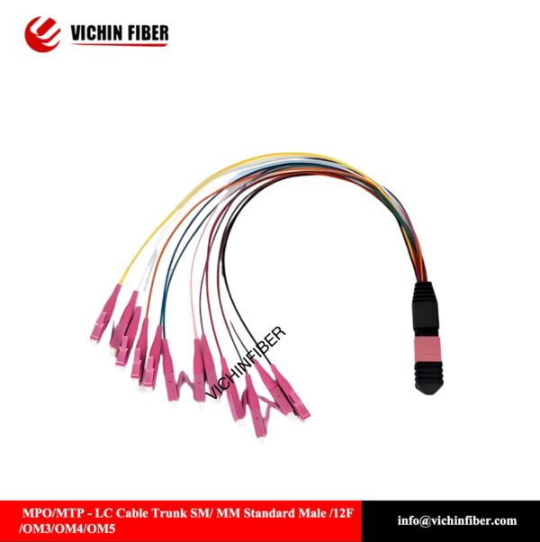 MPO/MTP - LC Cable Trunk / MM Standard Male /12F /OM3/OM4/OM5