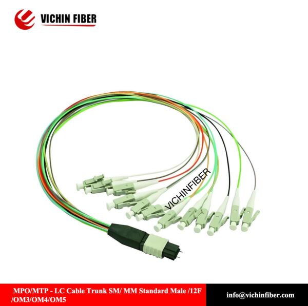MPO/MTP - LC Cable Trunk / MM Standard Male /12F /OM3/OM4/OM5