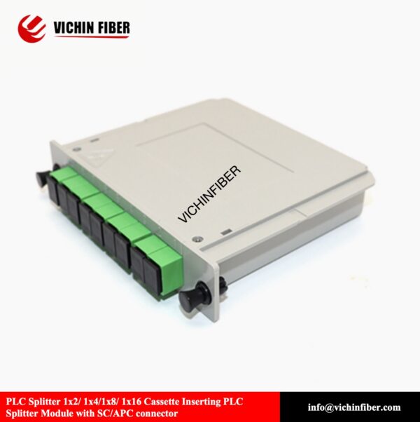 PLC Splitter 1x2/ 1x4/1x8/ 1x16/1x32/1x64 Cassette Inserting PLC Splitter Module