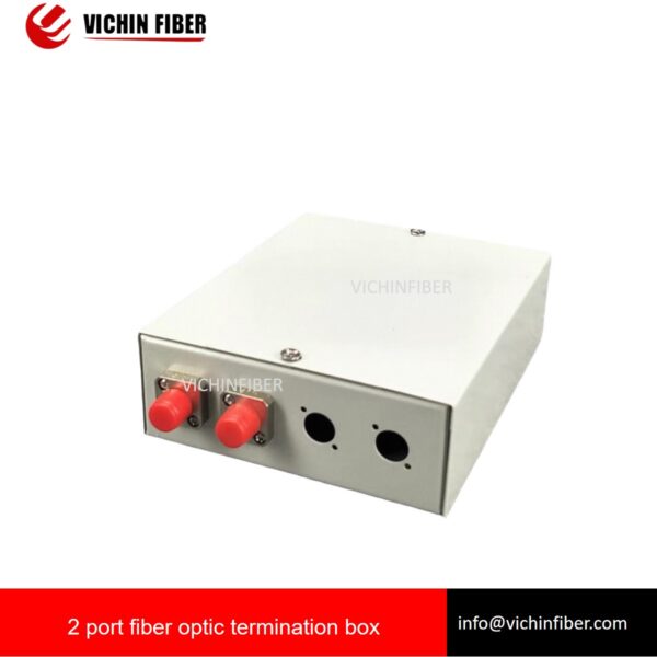 2 port white SC/FC/ST Desktop Mini Fiber Optic Termination Box