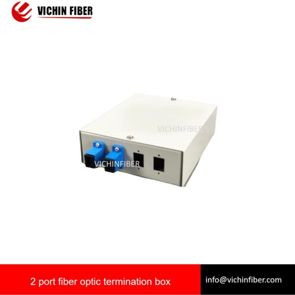 2 port white SC/FC/ST Desktop Mini Fiber Optic Termination Box