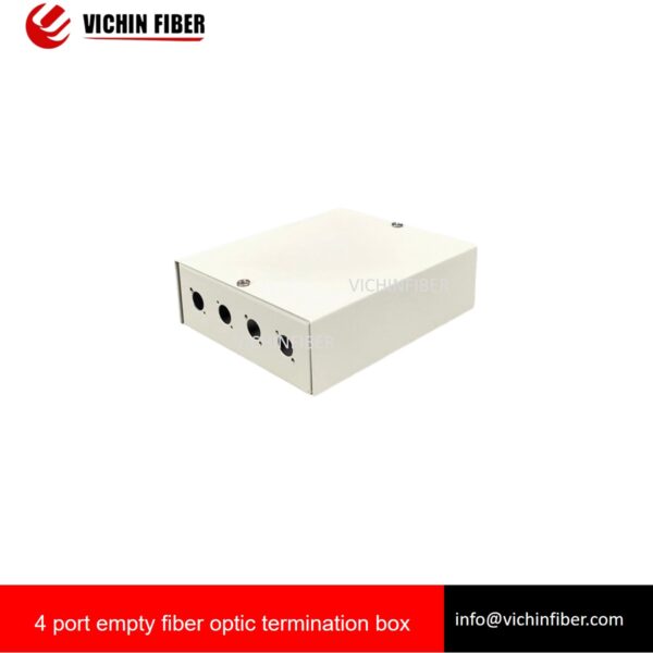 4 port white Empty Desktop Mini Fiber Optic Termination Box