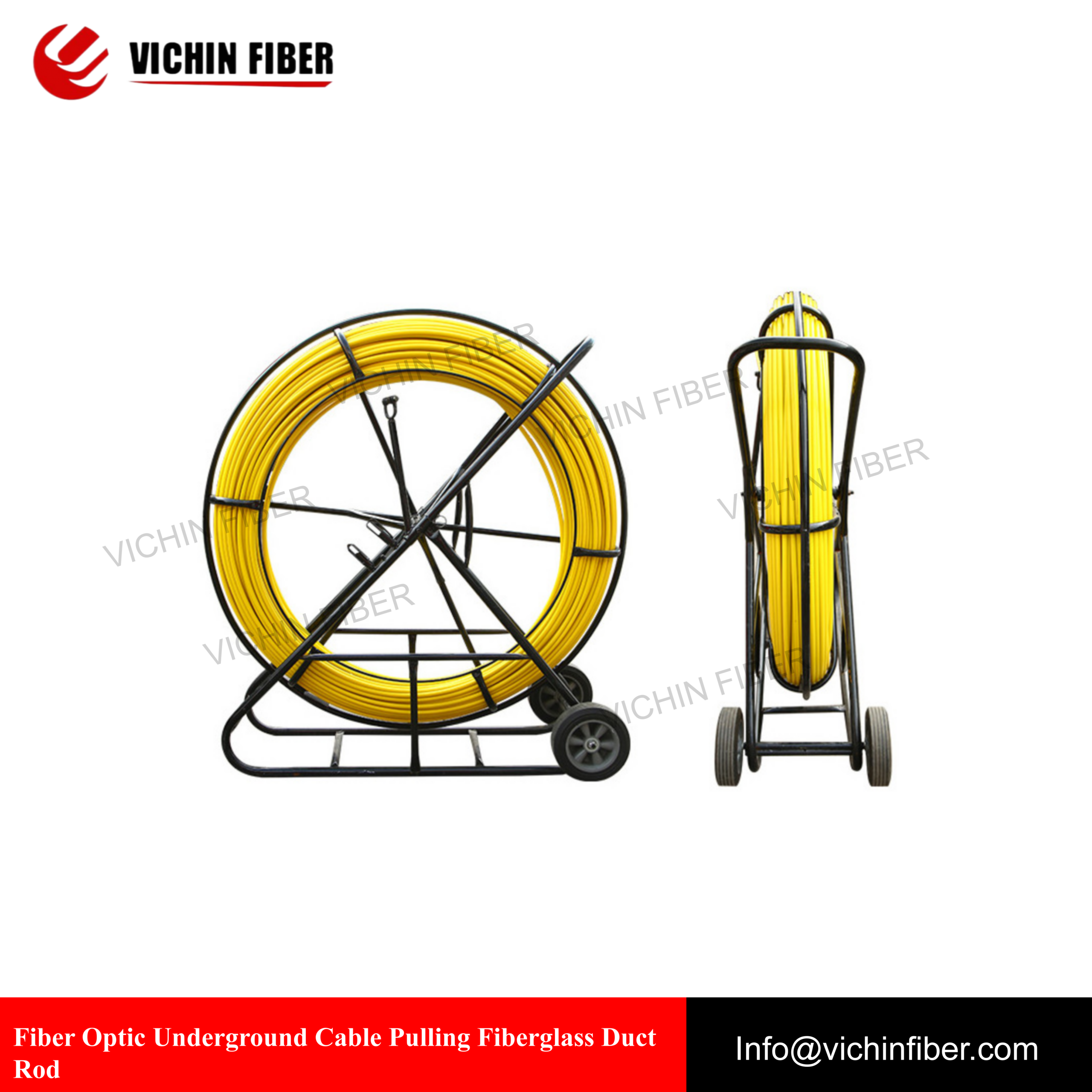 Fiber Optic Underground Cable Pulling Fiberglass Duct Rod